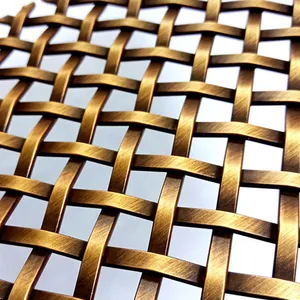 Stainless Steel Brass Expand Decorative Wire Mesh For Crafts Furniture Cabinets