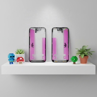 Écran LCD avec cadre et bordure avant pour iPhone XS XR 17 16 15 14 13 12 11 Pro Max Plus, avec ruban adhésif, pièces de rechange OEM