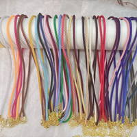 Collier en corde de nylon coloré réglable tendance CH-HDN2088, chaîne en corde de nylon tressée colorée, bijoux de collier DIY en gros