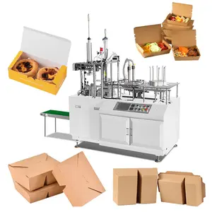 Machine de fabrication de boîtes à lunch jetables entièrement automatique au meilleur prix Machine de fabrication de boîtes de fast-food