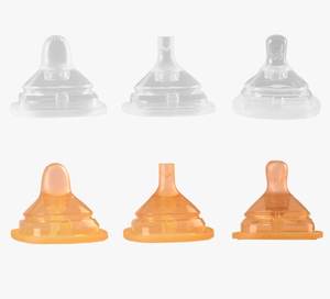 Tetina de gel de sílice pequeña y cónica, compatible con biberones <span class=keywords><strong>Hegen</strong></span>, accesorios para biberones de boca grande, previene gases, sin BPA, para bebés de 0 a 12 meses - Product Image 4