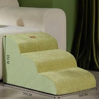 Vente directe d'usine : escalier pour animaux de compagnie en mousse à mémoire de forme de haute qualité, avec revêtement en velours amovible et lavable, pour chiens et chats.