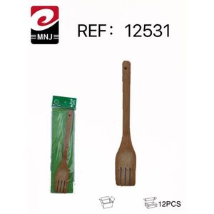 Set di 12 spatole in bambù per cucinare, utensili da cucina in legno - Product Image 3