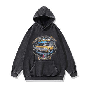 मूल चीनी-शैली के कार्टून एनीमे प्रिंट युगल हुडी, ओवरसाइज़, हिप-हॉप, लोपेबैक हूडेड स्वीटशर्ट पुरुषों और महिलाओं के लिए. - Product Image 3