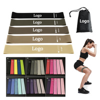 Bandes de Résistance Mini Personnalisées avec Logo Imprimé, Lot de 5 Bandes de Fitness pour Entraînement en Salle de Sport, Vente en Gros - Meilleures Ventes