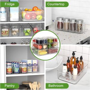 Sự lựa chọn vui vẻ PP nhựa gấp Rau thực phẩm lưu trữ container hộp rõ ràng nhà bếp yếu tố cần thiết Tủ lạnh sử dụng thiết lập thông số kỹ thuật - Product Image 6