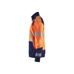 BLAKLADER - 355625285389XXL Sudadera Hi-Vis con media cremallera Naranja/Azul marino-EAN 7330509623466 ROPA DE TRABAJO DE LA HI-VIS - Product Image 4