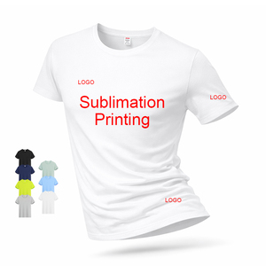 Camiseta Deportiva Blanca de Poliéster 100% para Hombre y Mujer, Sublimación Personalizada al por Mayor, Lisa, para Gimnasio, Correr, Secado Rápido - Product Image 1