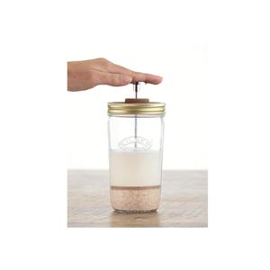 Jarra para hacer leche de frutos secos Kilner con filtro, pistón y tapa para la elaboración casera de leche de frutos secos - Product Image 1