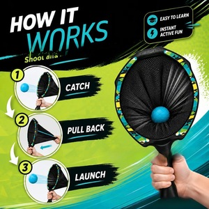 Ensemble de raquettes de pickleball pliables en ABS pour l'extérieur, raquette légère avec balle bleue pour la pratique des sports et des jeux - Product Image 3