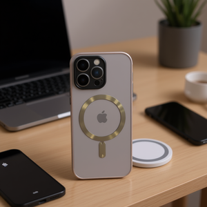 Custodia Magnetica Elettroplaccata DAM Compatibile con iPhone 16 Pro Max - Product Image 1