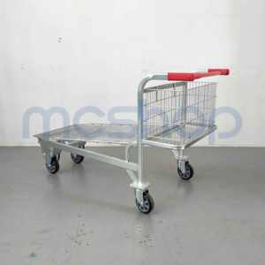 Troli Logistik Baja Industri Supermarket Tugas Berat untuk Gerobak Barang & Troli Gudang - Product Image 2