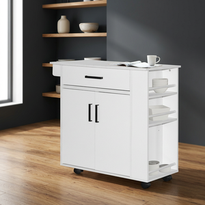 Diseños Modernos de Gabinetes de Cocina de Madera de Haya, Gabinetes Pequeños con Cajones para Encimera, Soportes Laterales Multiusos, Furnizone OEM - Product Image 2