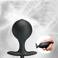 Plug anal en gros, silicone personnalisé, étanche, amovible, fait maison, gonflable, string avec plug anal et boule centrifuge