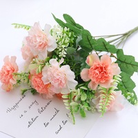 Bouquet de fleurs artificielles en soie, arrangements de fausses fleurs, tiges pour bouquet de mariée DIY pour décoration de mariage