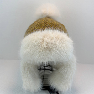 Gorro Cálido Forrado de Lana Gruesa para Mujer, de Alta Calidad, Versátil para Invierno, para Cabezas Grandes, a Prueba de Frío, con Orejeras - Product Image 2