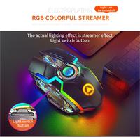 Nouveaux accessoires intelligents contrôleur électrique muet Rechargeable Rgb jeu sans fil lumières colorées A5 Pc Mini souris d'ordinateur