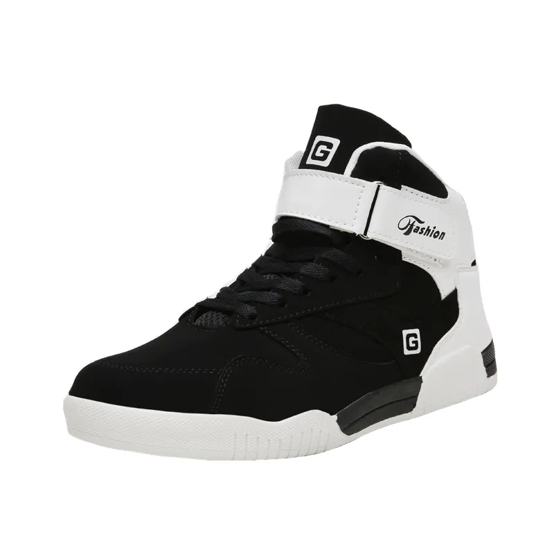 One Pair Custom Logo 2020 Hot Sale Men Fashion Casual Running Sports Shoes High Top Hard Wearing Skateboarding Shoes