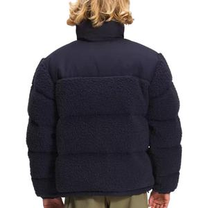 Chaqueta de Invierno Personalizada para Fabricantes de Ropa, Chaqueta con Cuello Alto y Cremallera Completa, Chaqueta Acolchada de Forro Polar Sherpa para Hombre - Product Image 4