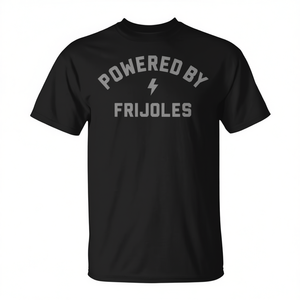 Powered By Frijoles T-shirt à manches courtes et col rond pour adulte, coupe classique - Product Image 2