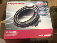 Haut-parleur de voiture Pioneer Ts-w309D4, grande puissance, 12 pouces, 1400W, haut-parleur passif de voiture, double bobine vocale, haut-parleur de basses pures, woofer