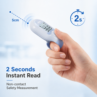 Mini thermomètre frontal infrarouge sans contact, thermomètre médical numérique, lecture rapide en 1 seconde pour bébé et adulte
