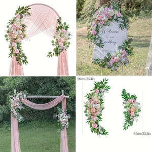 Phổ biến nhân tạo lụa hoa vòm với hỗn hợp hoa thiết kế đám cưới ngoài trời lối đi thương mại tổ chức sự kiện trang trí thời tiết kháng - Product Image 4