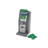 Modèle de billet de banque de 100 dollars américains, accessoires de construction à petites particules, jouet éducatif, modèle de blocs de construction en plastique ABS en forme de billet de banque