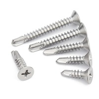 Spot All Sizes 304 316 410 Factory Price Countersunk Head Self Drilling Screws Self Drilling Screws