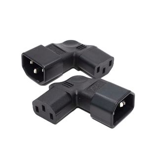 Adaptador de Corriente IEC C14 a C13, Ángulo Izquierdo/Derecho, Conector IEC 320 C14 Macho a IEC 320 C13 Hembra para <span class=keywords><strong>TV</strong></span> de Montaje en Pared con Pantalla LCD - Product Image 1