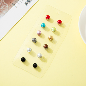 Boucle magnétique puissante pour <span class=keywords><strong>hijab</strong></span>, clip rond en perle pour foulard, <span class=keywords><strong>attache</strong></span> de foulard musulman anti-accroc, accessoire de mode, faible MOQ - Product Image 4