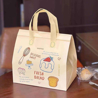 Sac isotherme personnalisé en non-tissé pour livraison de gâteaux, sac de transport alimentaire pour boulangerie, pâtisserie, restauration, magasin