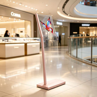 Afficheur numérique OLED transparent vertical de 30 pouces de qualité supérieure avec SDK et écran tactile pour les magasins de détail