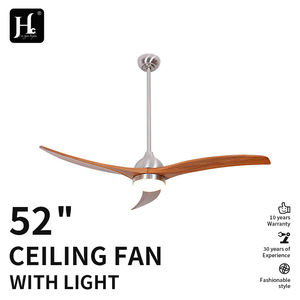 Ventilador de Techo con Luz Decorativa, Precio de Ventilador de Techo Eléctrico de Alta Calidad, Ventilador de Techo LED de Madera Simple Blanco - Product Image 2