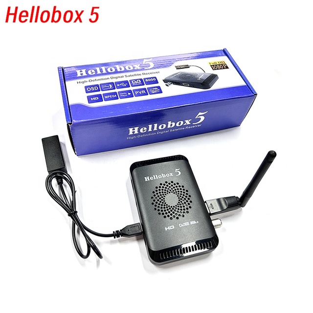 Hellobox 5 Digital Satellite Receiver Support WiFi Dongle 3G Modem USB 2.0 Full HD DVB S2 Hellobox5