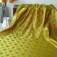 Tissu jacquard 100 % acrylique imitation brocart Song style chinois, résistant à l'abrasion, teint en fil, pour cheongsam rétro, gilet et robe Tang