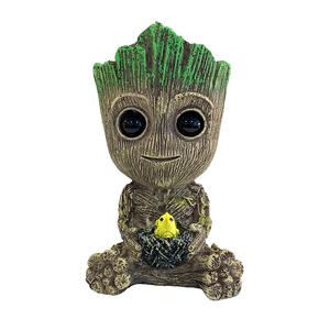 Decorazione per Acquario Ornamento in Resina Carino Baby <span class=keywords><strong>Groot</strong></span> con Pietra a Bolle - Product Image 3