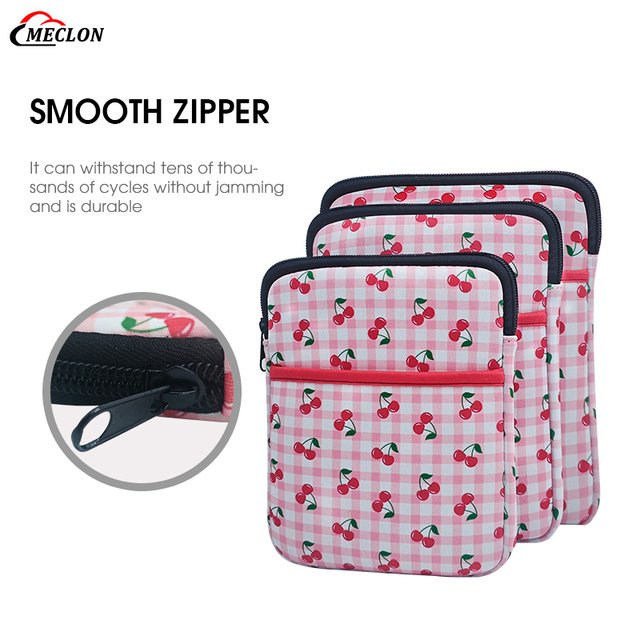 High Quality Portable Kindle Cover Neoprene Laptop Sleeve Case Custom Sublimation Print Durable Waterproof Book Sleeve Zipper