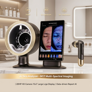 เครื่องวิเคราะห์วินิจฉัยผิวหน้าแบบพกพา3D AI เครื่องสแกนใบหน้าเครื่องทดสอบใบหน้าอุปกรณ์กระจกใบหน้าแบบมหัศจรรย์เครื่องวิเคราะห์ผิว - Product Image 1