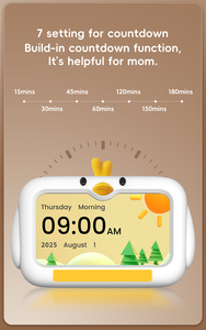 Nouveau enfants sommeil formateur blanc bruit son <span class=keywords><strong>réveil</strong></span> LED veilleuse pour chambre calendrier numérique horloge <span class=keywords><strong>de</strong></span> bureau horloge <span class=keywords><strong>de</strong></span> bureau - Product Image 4