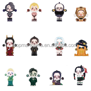 Vente en gros de boîtes mystères POP MART Skullpanda ADDAMS FAMILY Series 100% authentiques, boîtes POPMART, cadeau d'anniversaire mignon - Product Image 2