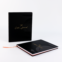 Carnet personnalisé A5 à couverture rigide avec finition brillante en cuir, 100 feuilles, impression à chaud, pages intérieures, carnet de journal