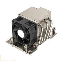 Disipador de Calor para CPU con Ventilador de Refrigeración por Aire PWM y Aletas de Aluminio, 5 Tubos de Calor de Cobre en la Parte Inferior para Procesador de Servidor 2U AMD SP6 LGA 4844