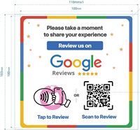 ملصق مراجعة Google NFC أبيض لزيادة تعليقات العملاء اضغط على مسح QR يعمل آيفون أندرويد-لا حاجة إلى اشتراك تطبيق علامة صغيرة 1