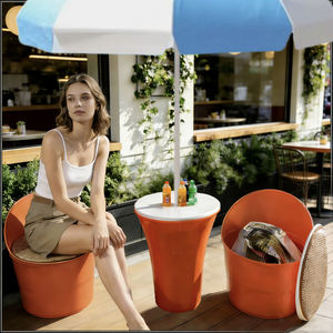 Set Moderno di Tavolo e Sedie in PP per Hotel, Giardino e Uso in <span class=keywords><strong>Spiaggia</strong></span> - Product Image 1