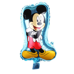 Disegno caldo mini size Mickey <span class=keywords><strong>Minnie</strong></span> aerostati della stagnola del fumetto palloncino per bambini giocattoli felice festa di compleanno decorazione giocattoli - Product Image 6