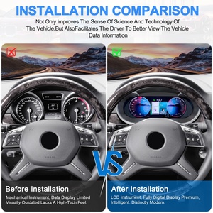 NaviHua 12.3" <b>Car</b> LCD Dashboard Panel <b>for</b> Mercedes Benz ML GL 2012 2015 NTG 4.5 <b>Speedometer</b> Digital Cluster Instrument Kilometer - Product Image 6