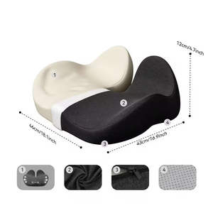 Bantal Duduk <span class=keywords><strong>Coccyx</strong></span> yang Dapat Disesuaikan, Laris Manis, Anti Bakteri, Ramah Lingkungan, Desain Tebal untuk Ibu Hamil, Pelajar, Kursi Meja - Product Image 2