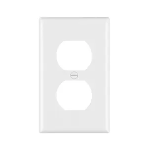 Factory selling unbreakable BS1804 modern usa standard electrical pvc wallplate plate for wall socket with high quality white