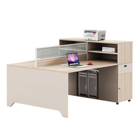 Bureau simplifié BGZ-008X, poste de travail actuel pour le personnel, bureau informatique, bureau de travail, combinaison bureau et chaise pour bureau informatique